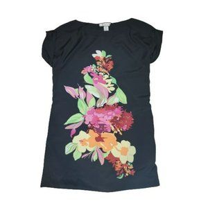 Robertson Floral Dress, Black, Size Medium